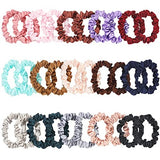 30 Pcs Silk Satin Hair Scrunchies Set 0.08kg