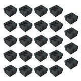 24PCS Cardboard Ring Box Set for Wedding Ceremony and Jewelry Gifting