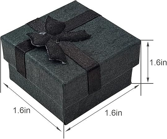 24PCS Cardboard Ring Box Set for Wedding Ceremony and Jewelry Gifting