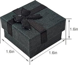 24PCS Cardboard Ring Box Set for Wedding Ceremony and Jewelry Gifting