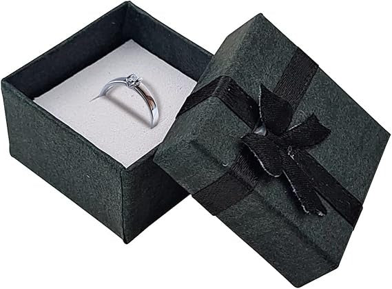24PCS Cardboard Ring Box Set for Wedding Ceremony and Jewelry Gifting