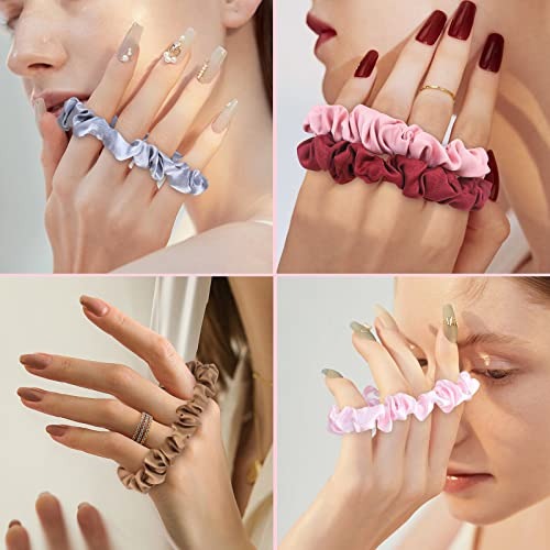 30 Pcs Silk Satin Hair Scrunchies Set 0.08kg