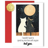 Funny Romantic Anniversary Card with Envelope and Sticker