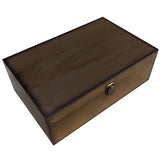 Large Wooden Keepsake Memory Box for Jewelry and Photos