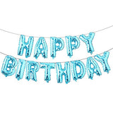 Happy Birthday Aluminum Foil Banner Balloons Set