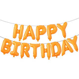 Happy Birthday Aluminum Foil Banner Balloons Set