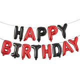 Happy Birthday Aluminum Foil Banner Balloons Set