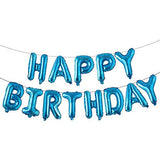 Happy Birthday Aluminum Foil Banner Balloons Set