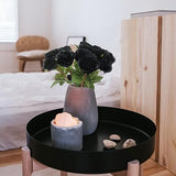 12 Pcs Silk Faux Green Rose Bouquet for Spring Home Decoration