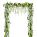 4Pcs 28.8ft Wisteria Artificial Flowers Garland Vine