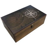 Large Wooden Keepsake Memory Box for Jewelry and Photos