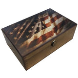 Large Wooden Keepsake Memory Box for Jewelry and Photos