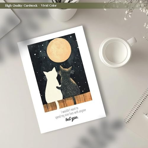 Funny Romantic Anniversary Card with Envelope and Sticker