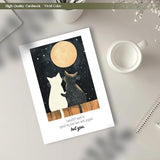 Funny Romantic Anniversary Card with Envelope and Sticker